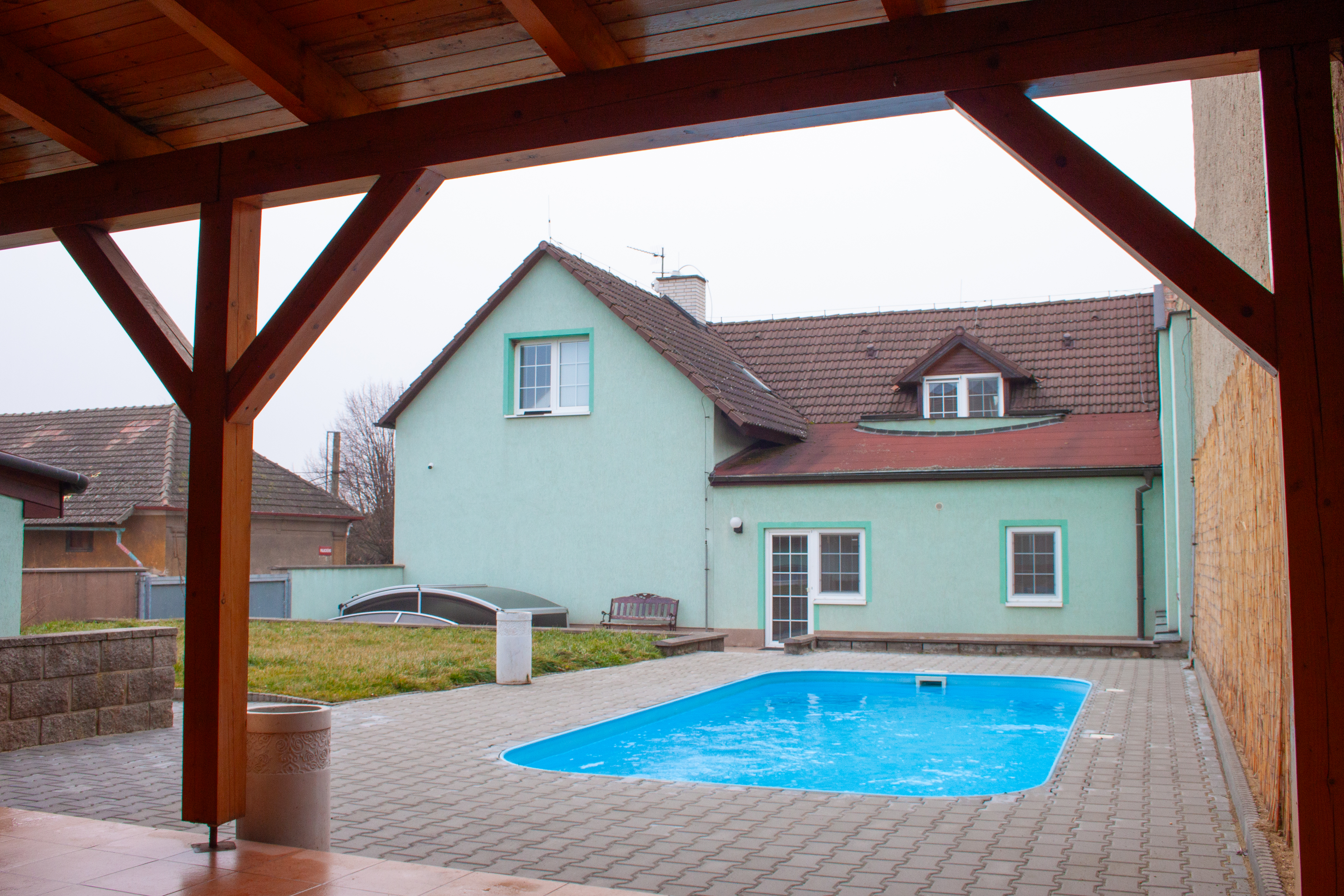 Pohled z dronu na Zlonice